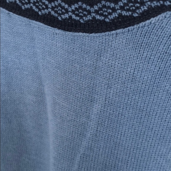 MK Sweater Blue stripe v neck Large - Picture 6 of 8